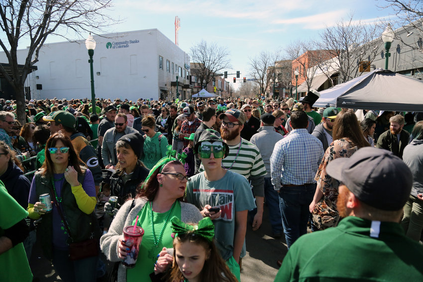 The streets of Olde Town Arvada were packed March 16 for the annual St. Patrick’s Day fesitval.